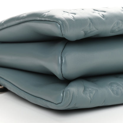 Louis Vuitton Lambskin Embossed Monogram Coussin PM Blue Glacier 10 of 12