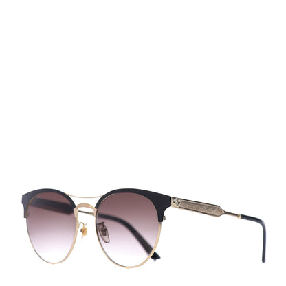 Gucci Round Metal GG0075SK Sunglasses Gold 1 of 8
