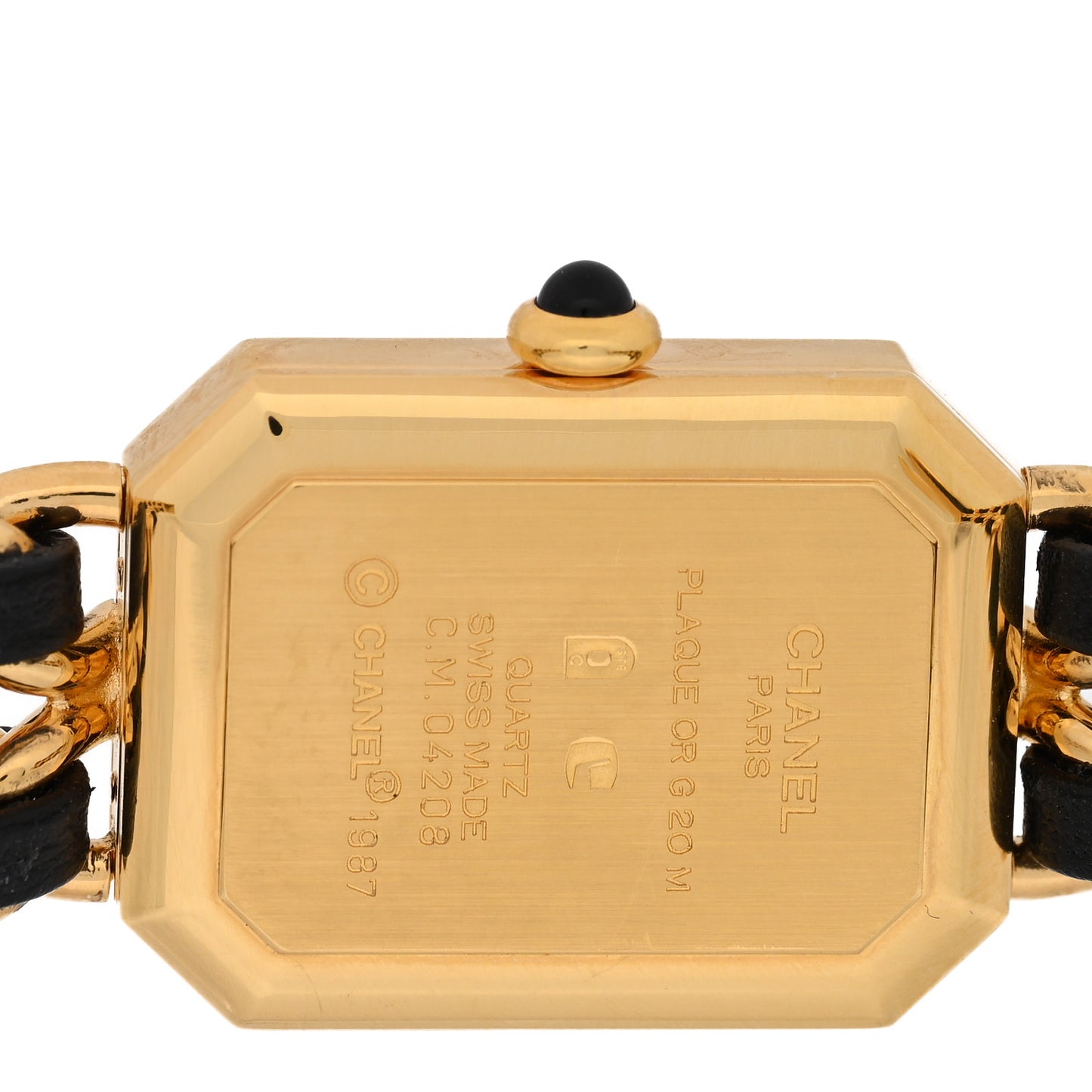 Stainless Steel Lambskin 20mm Chain Premiere Quartz Watch Gold M