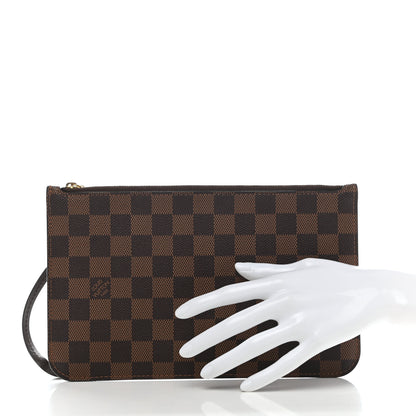 Louis Vuitton Damier Ebene Neverfull MM GM Pochette 2 of 7