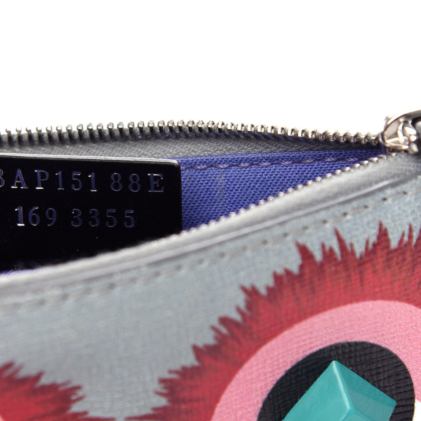 Vitello Elite Studded Hypnoteyes Coin Pouch Key Case Polvere Multicolor