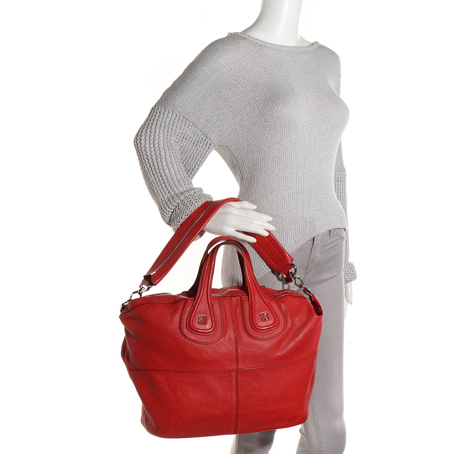 Givenchy Sugar Goatskin Medium Nightingale Red 2 of 11