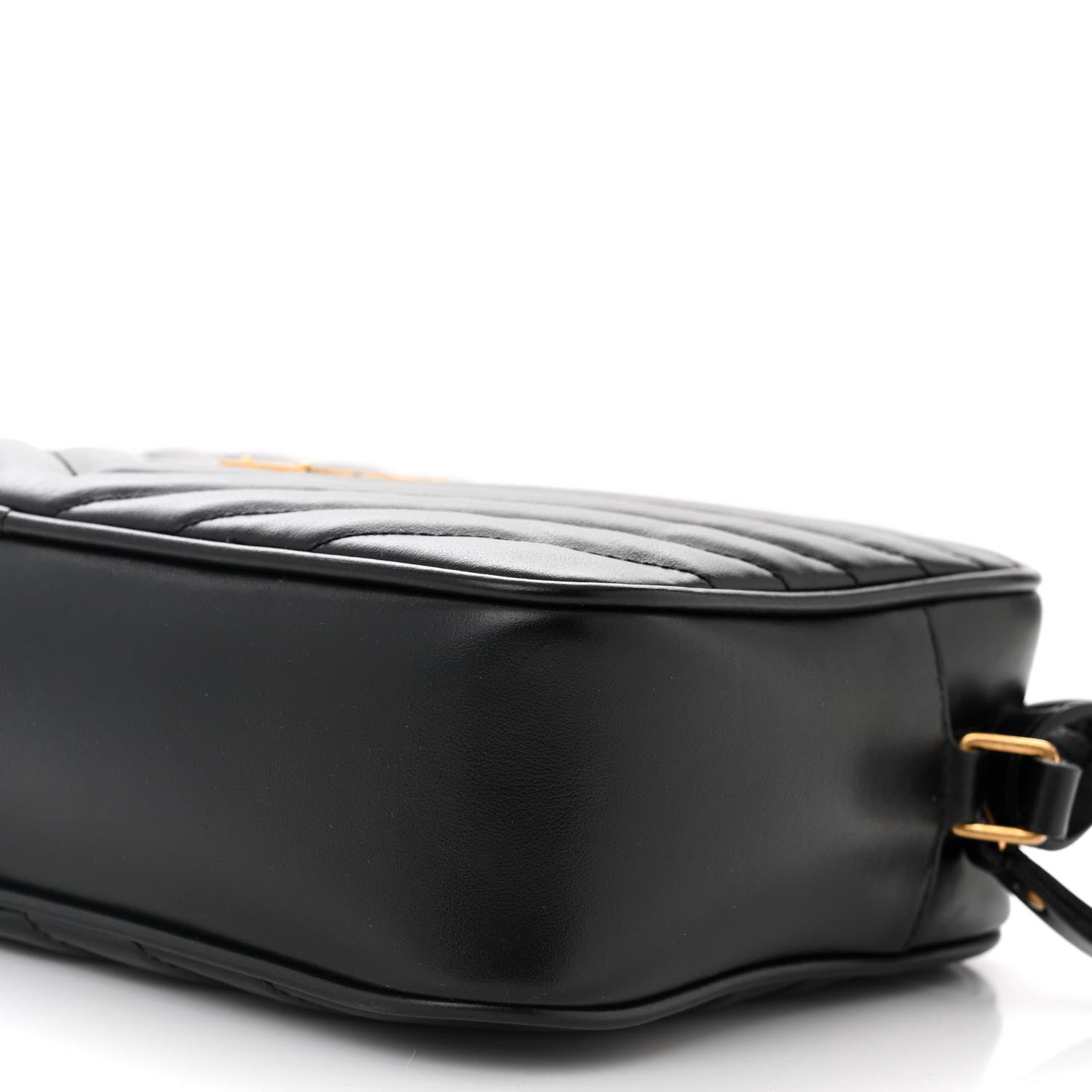 Saint Laurent Calfskin Matelasse Monogram Lou Camera Bag Black 10 of 10