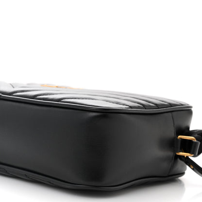 Saint Laurent Calfskin Matelasse Monogram Lou Camera Bag Black 10 of 10