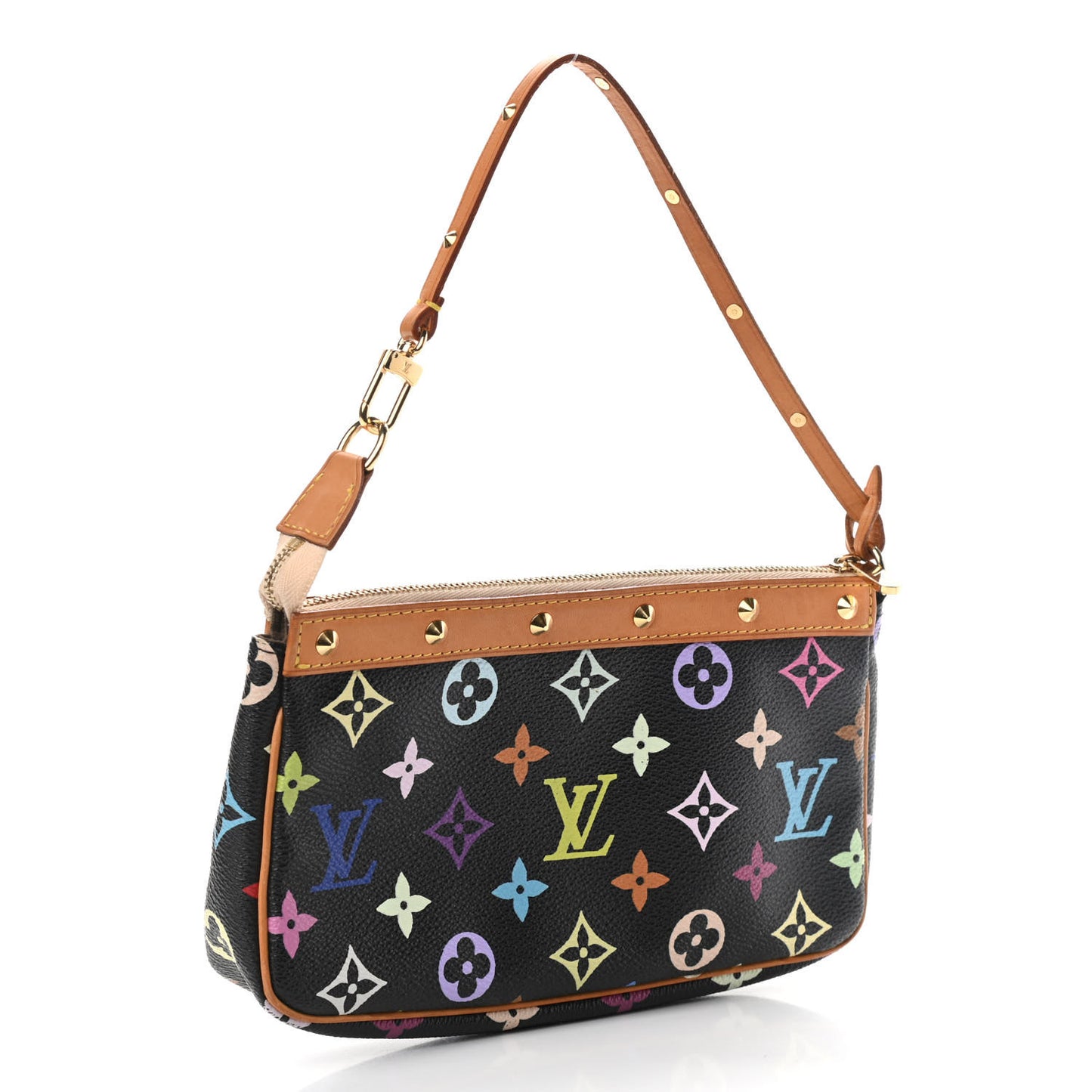 Monogram Multicolor Pochette Accessories Black