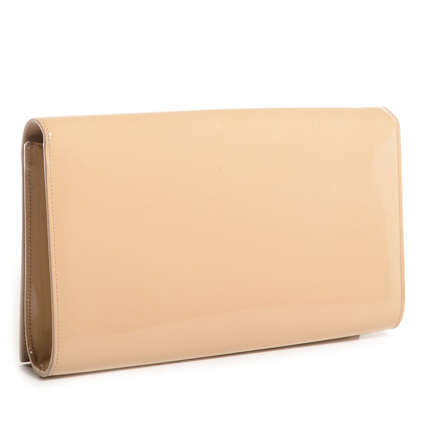 Patent Belle de Jour Large Clutch Nude