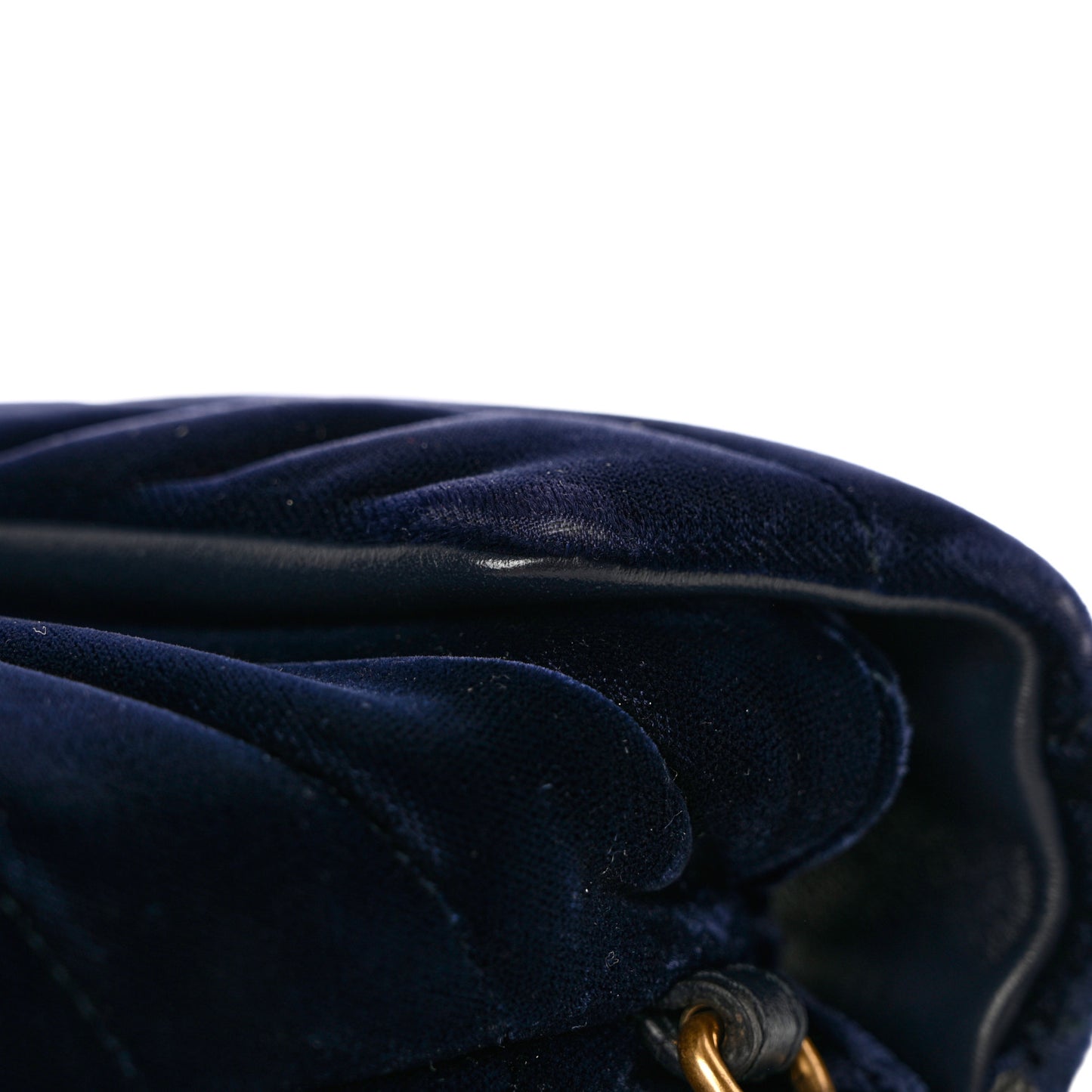 Velvet Y Quilted Monogram Toy Loulou Crossbody Bag Deep Marine