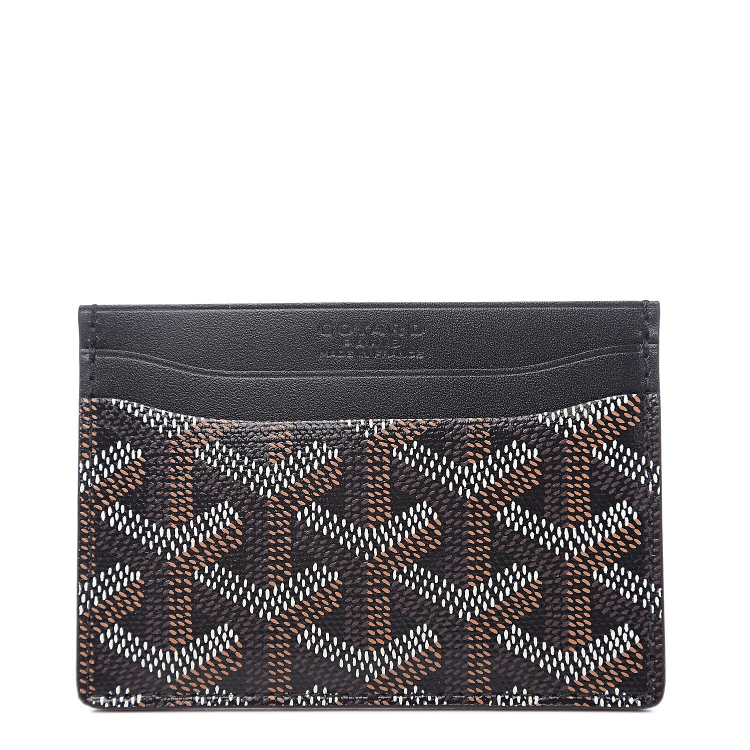 Goyard Goyardine Saint Sulpice Card Holder Black 1 of 6