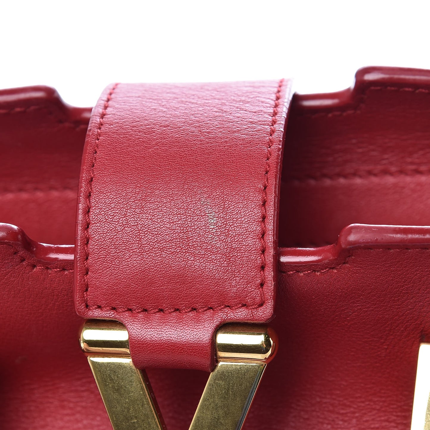 Calfskin Small Classic Y Cabas Rouge Orient
