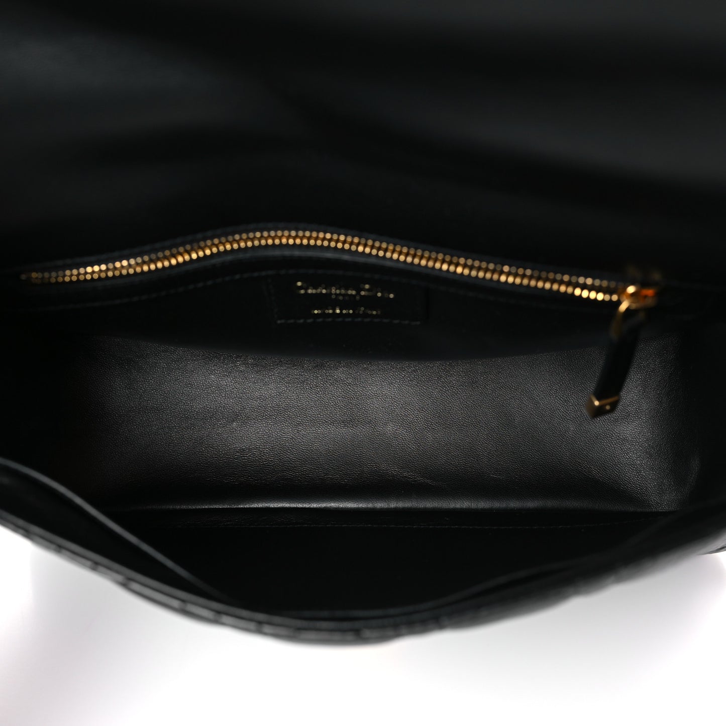 Calfskin Cannage Medium Caro Bag Black