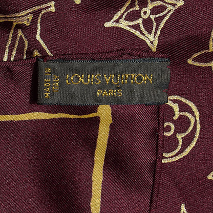 Louis Vuitton Silk Monogram Charms Scarf 3 of 4