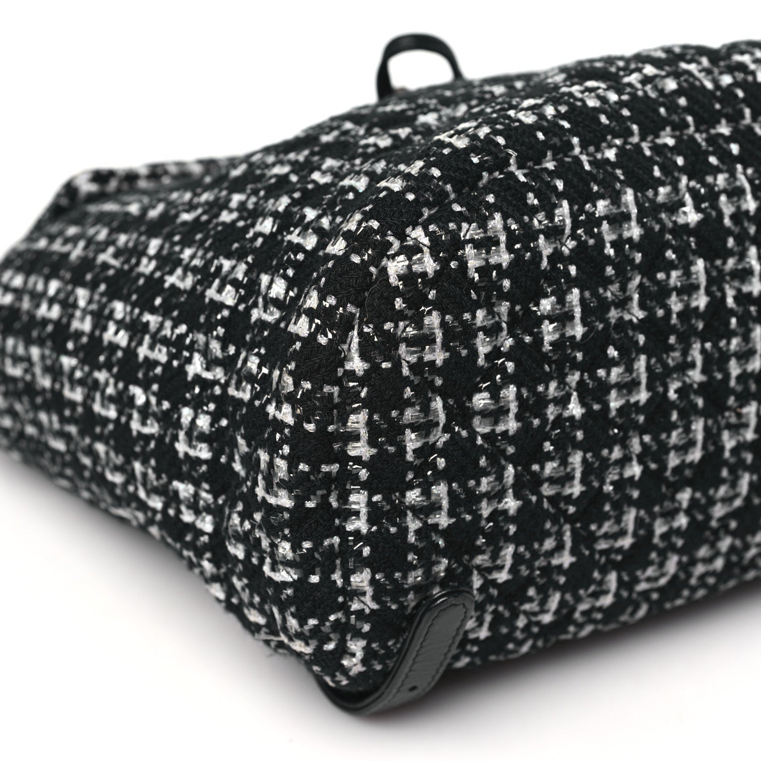Chanel Tweed Large Urban Spirit Backpack Black White 9 of 10