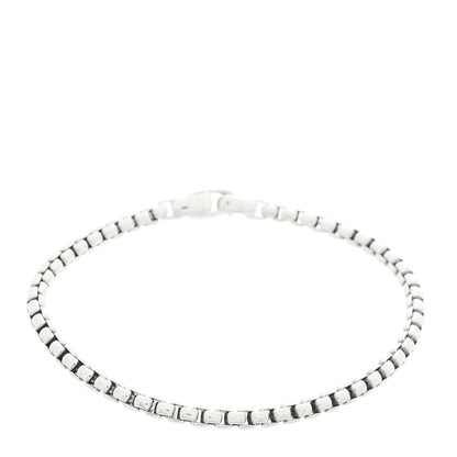 David Yurman Sterling Silver 4mm Box Chain Bracelet 1 of 3