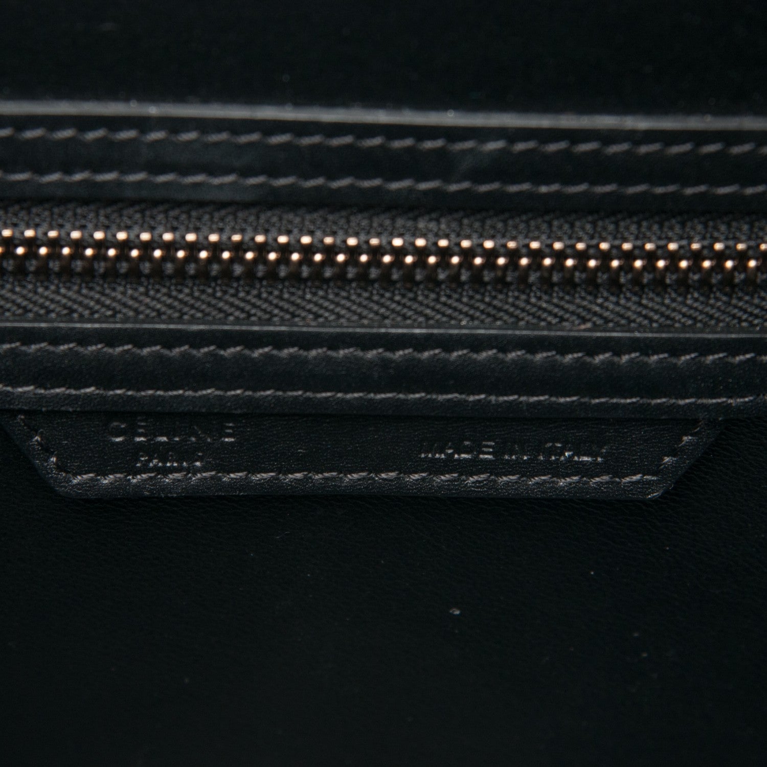 Celine Smooth Calfskin Micro Luggage Black 6 of 7