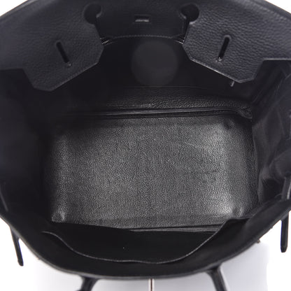 Hermes Taurillon Clemence Birkin 35 Black 13 of 32