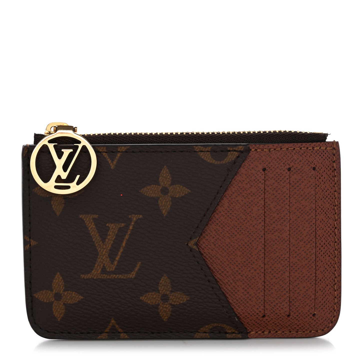Monogram Zipped Romy Card Holder