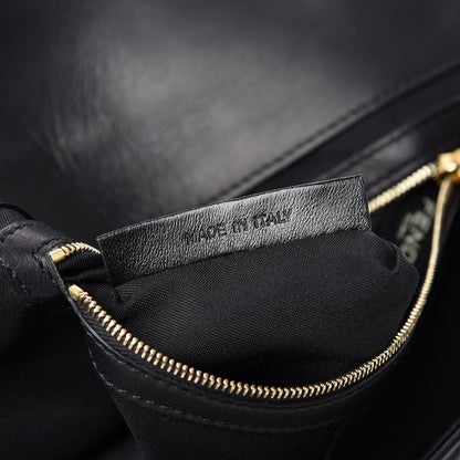 Fendi Nappa FF 1974 Embossed Large Baguette Black 7 of 13