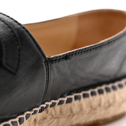 Chanel Lambskin CC Espadrilles 36 Black 9 of 11