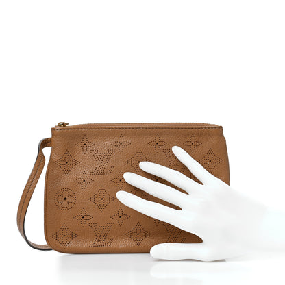 Louis Vuitton Mahina Selene Pochette PM Caramel 2 of 9