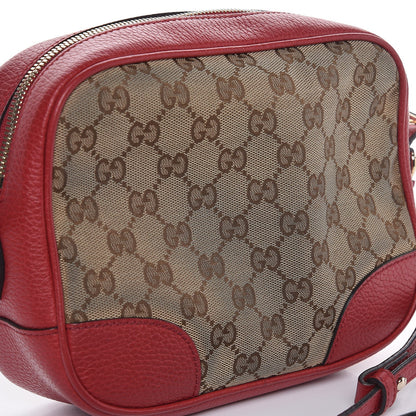 Gucci Monogram Mini Bree Messenger Bag Red 9 of 9