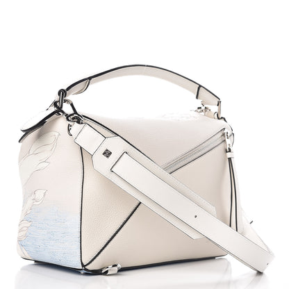 Loewe Grained Calfskin Faces Puzzle Bag Soft White 3 of 6