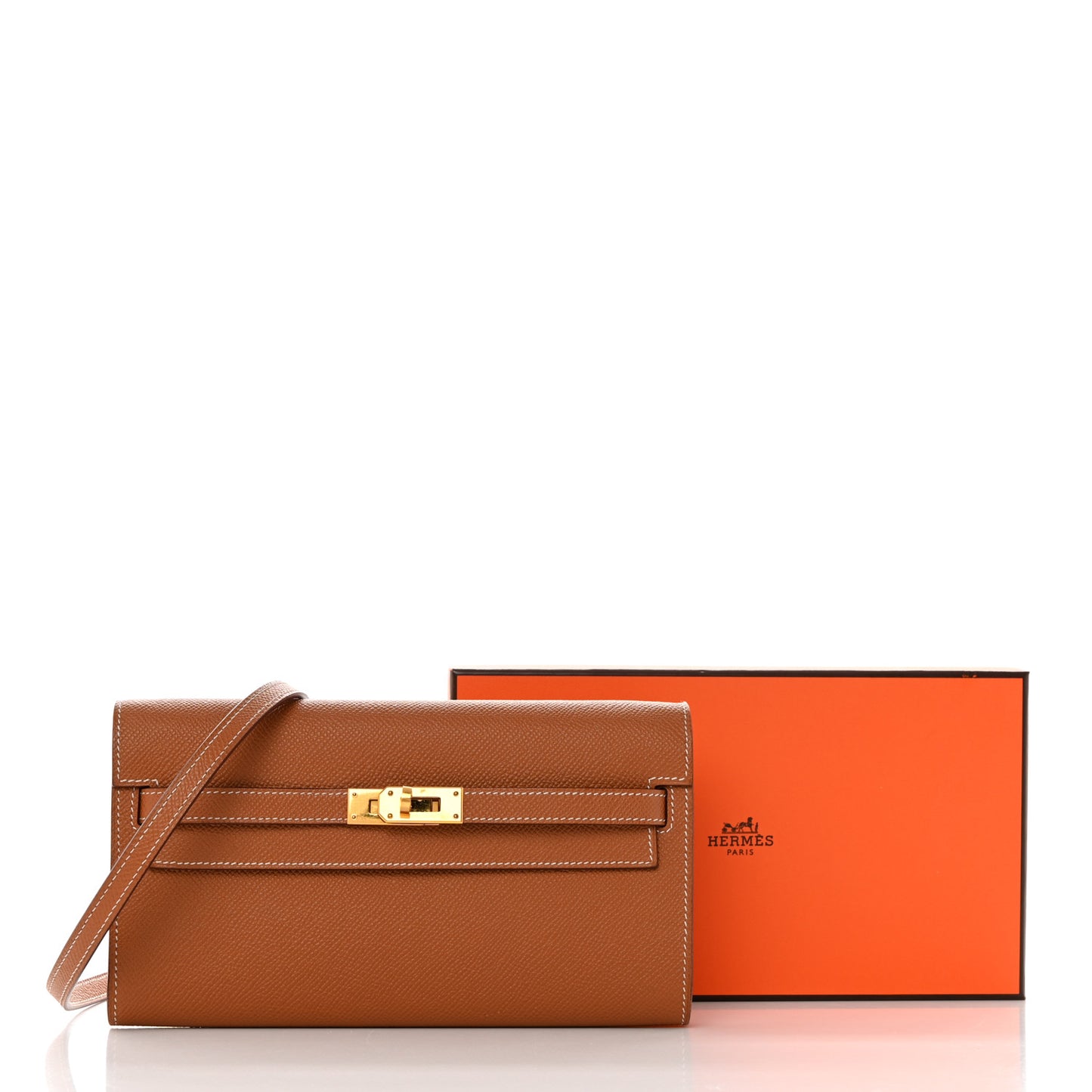 Epsom Kelly Wallet To Go Gold
