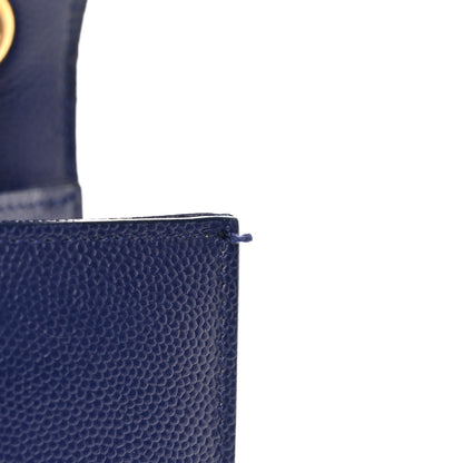 Saint Laurent Grain De Poudre Medium Classic Monogram Kate Satchel Flash Blue 9 of 9