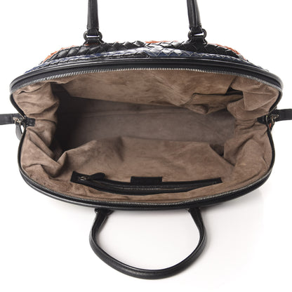 Bottega Veneta Shiny Goatskin Intrecciato Frame Bowling Bag Multicolor 4 of 12