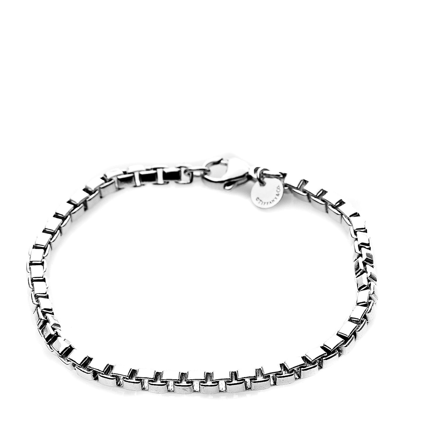 Sterling Silver 4mm Venetian Link Bracelet