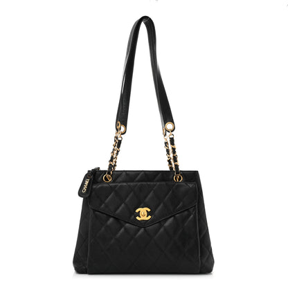 Chanel Caviar Quilted Flap Shoulder Bag Black 1 of 10