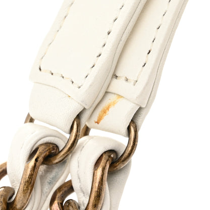 Chanel Aged Calfskin Small Just Mademoiselle Bowling Bag White 12 of 13