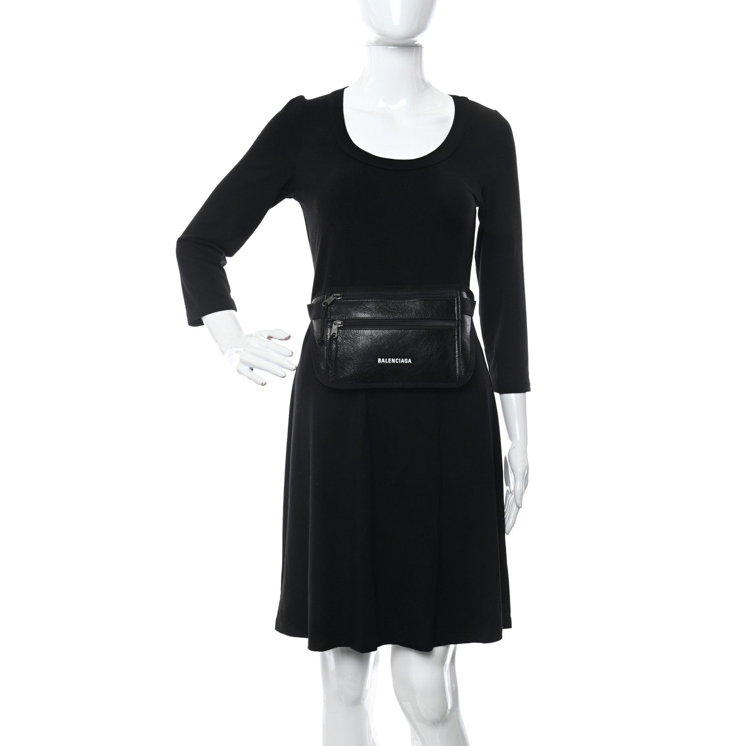 Balenciaga Agneau Arena Weekend Belt Wallet Black 2 of 10