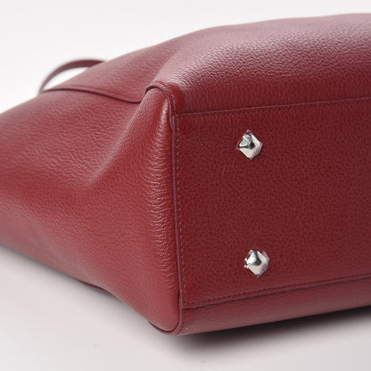 MCM Grained Calfskin Medium Reversible Wandel Tote Ruby Tan 11 of 14