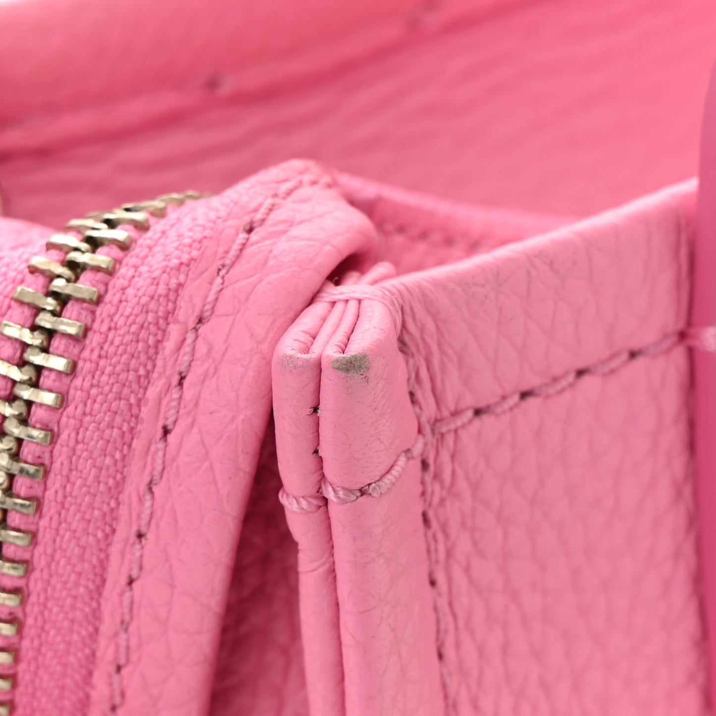 Grained Calfskin Mini The Tote Bag Petal Pink