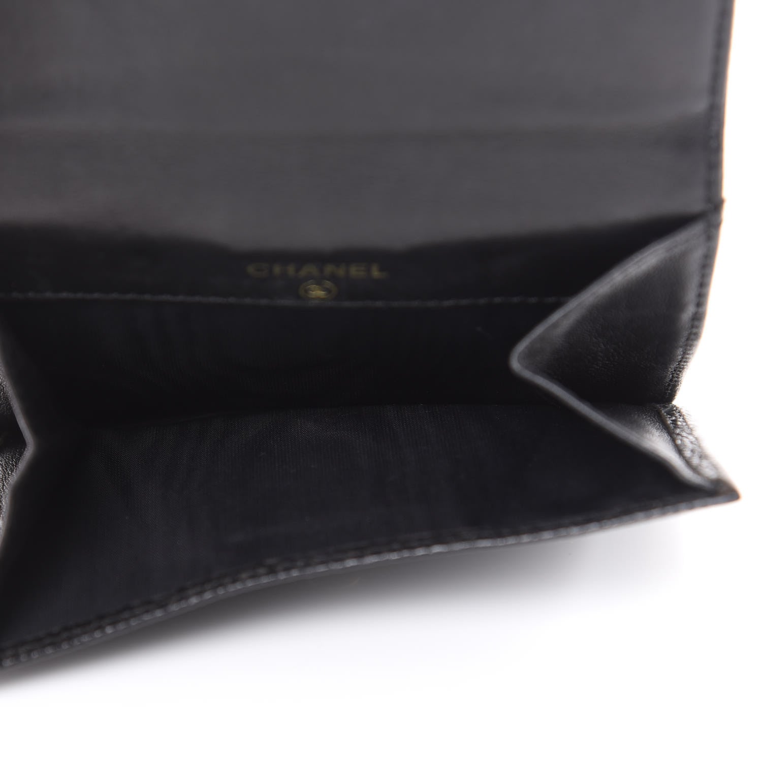 Chanel Caviar Timeless CC Compact Wallet Black 6 of 15
