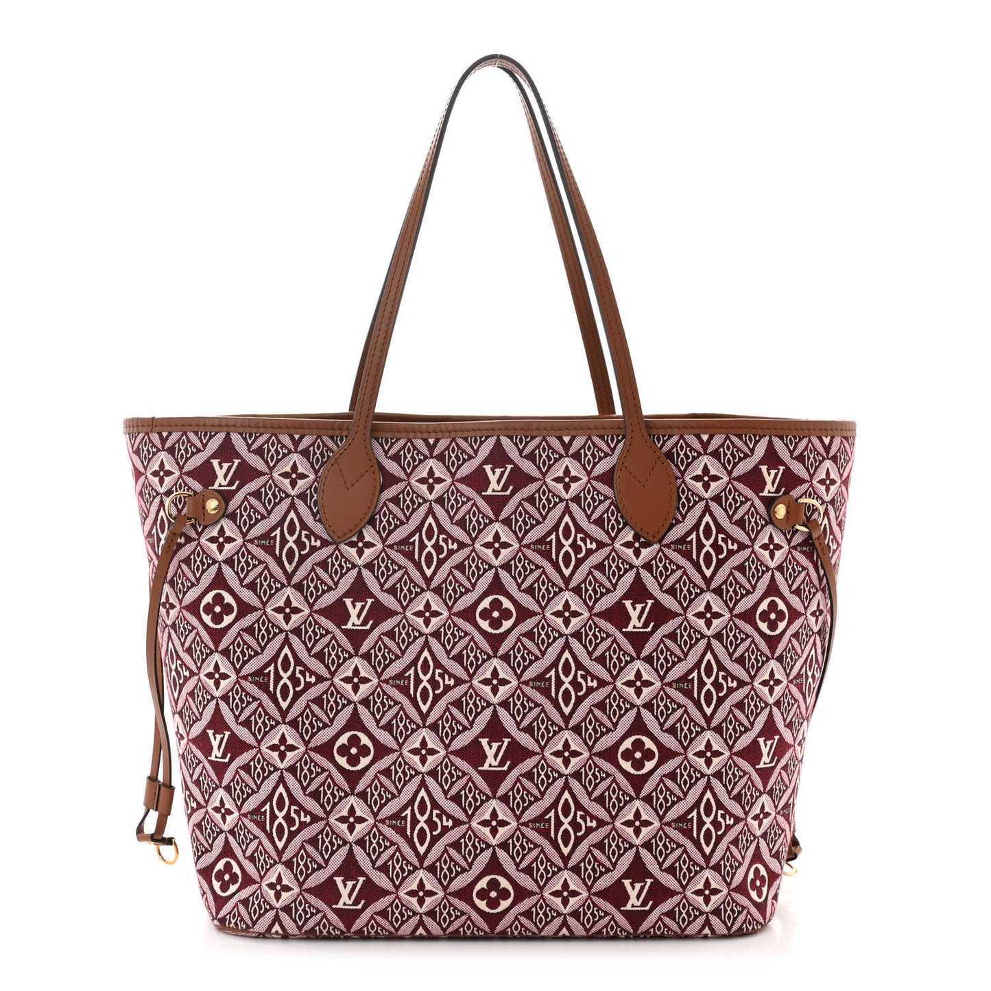 Jacquard Since 1854 Neverfull MM Bordeaux