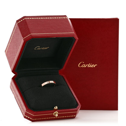 Cartier 18K Pink Gold Diamond 3mm C De Cartier Wedding Band Ring 56 7.75 7 of 7