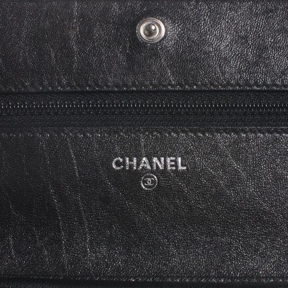 Leather Wallet On Chain WOC Black