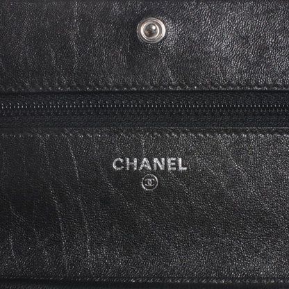 Chanel Leather Wallet On Chain WOC Black 5 of 8