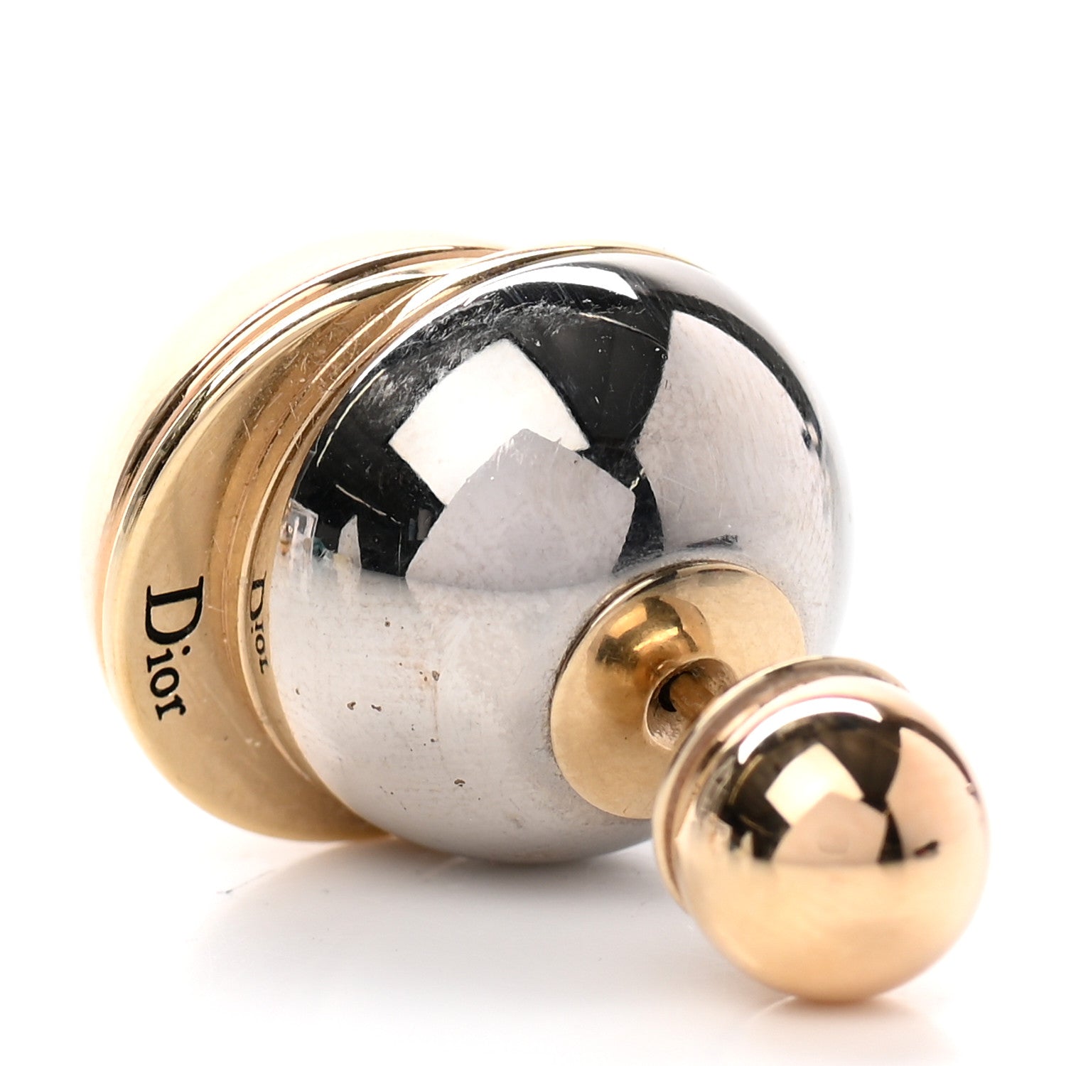 Christian Dior Mise En Dior Tribal Earrings Rose Gold Silver 3 of 3