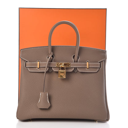 Hermes Togo Birkin 25 Etoupe 37 of 37