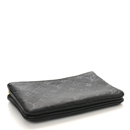 Louis Vuitton Empreinte Double Zip Pochette Black 4 of 9