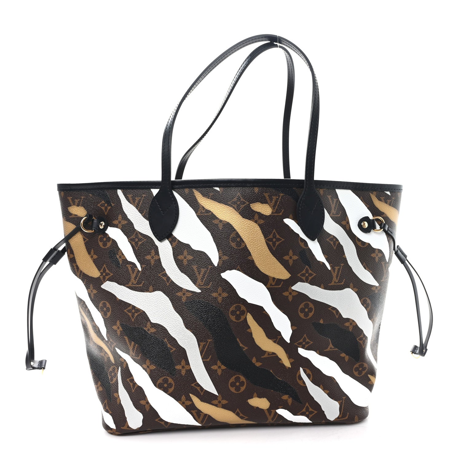Louis Vuitton x LoL Monogram Neverfull MM Gold Silver 9 of 11