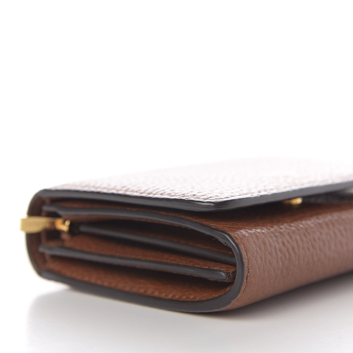 Small Classic Grain Small Continental French Purse Wallet Oak