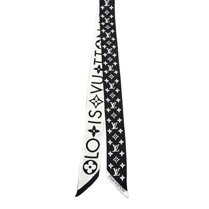 Louis Vuitton Silk Monogram Infinity BB Bandeau White Black 2 of 4