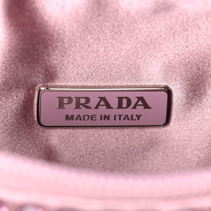 Prada Satin Crystal Mini Re-Edition 2000 Bag Alabastro 6 of 11