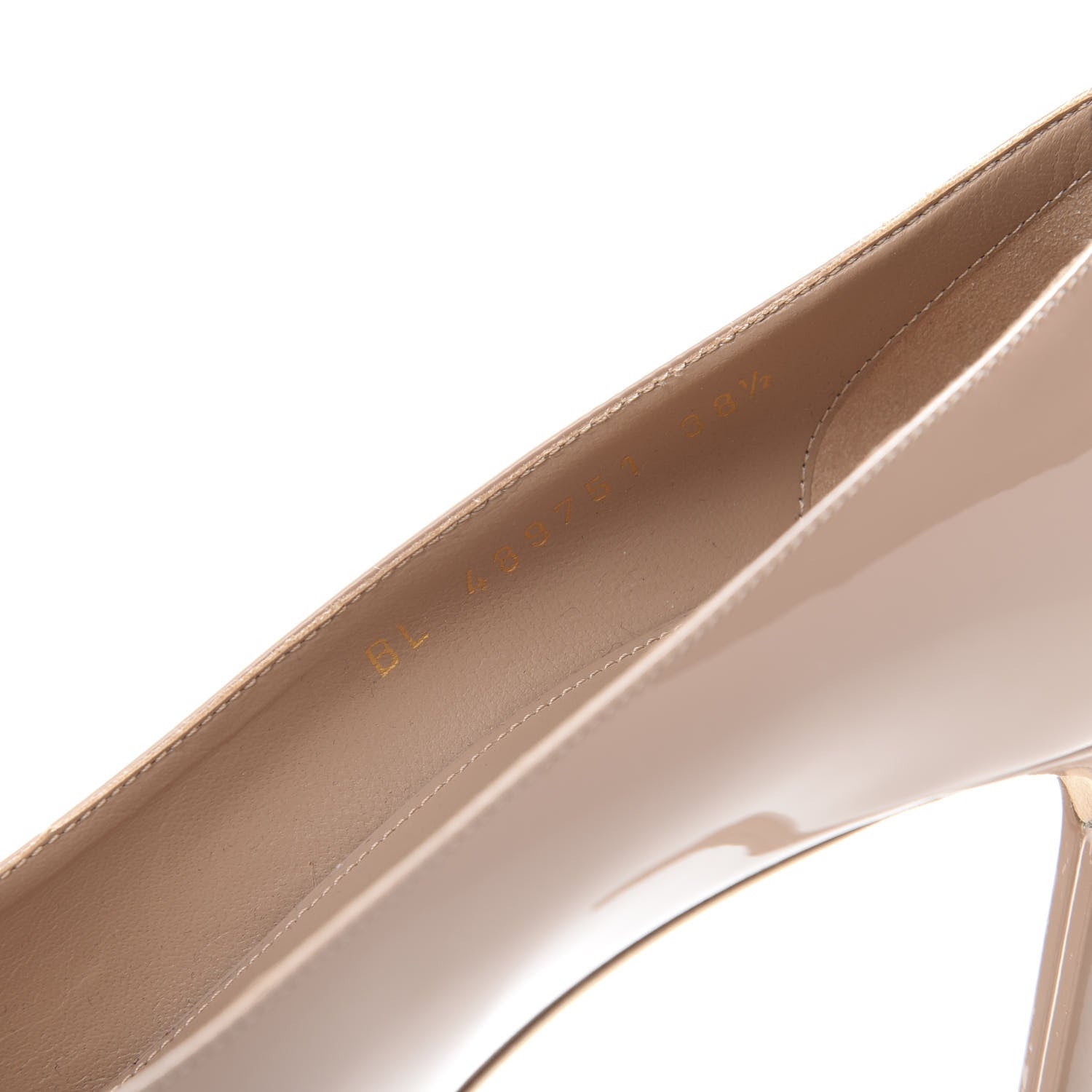 Saint Laurent Patent Anja 85 Pumps 38.5 Nude 8 of 9