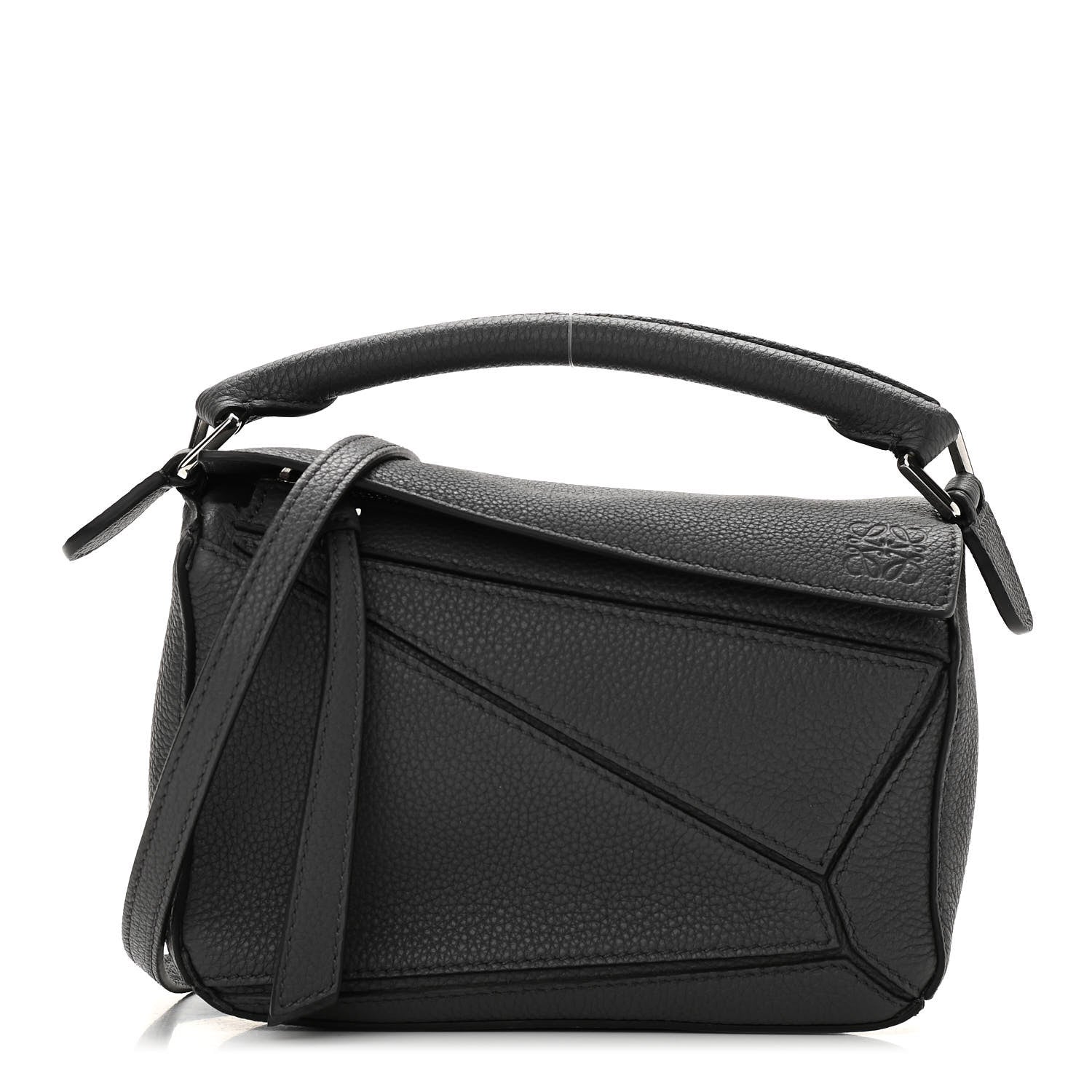 Loewe Calfskin Mini Puzzle Bag Anthracite 1 of 10