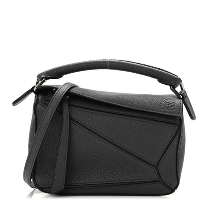 Loewe Calfskin Mini Puzzle Bag Anthracite 1 of 10