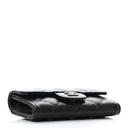 Chanel Caviar Quilted Flap Card Holder Black 4 of 8
